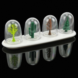 ​Декоративные растения в стеклянных колбочках для специй