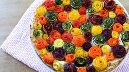 Овощной пирог «Розы»