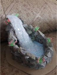 Декоративный водопад ...из клея