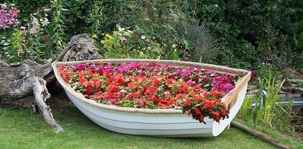 Лодки: новые идеи для сада