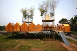 Дом из живого бамбука