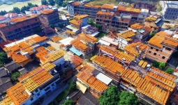 Крыши китайской деревни