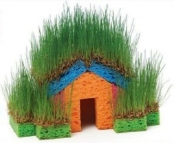 Мини -дом из травы