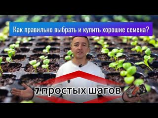 КАК ПРАВИЛЬНО ВЫБРАТЬ И КУПИТЬ ХОРОШИЕ СЕМЕНА&mdash;7 простых шагов к обильному урожаю