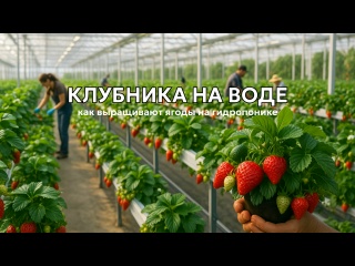 Как выращивают клубнику на воде? Гидропонное выращивание клубники на продажу ?