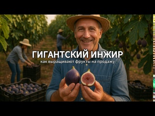 Гигантский инжир! Как выращивают фрукты на продажу ?&zwj;?